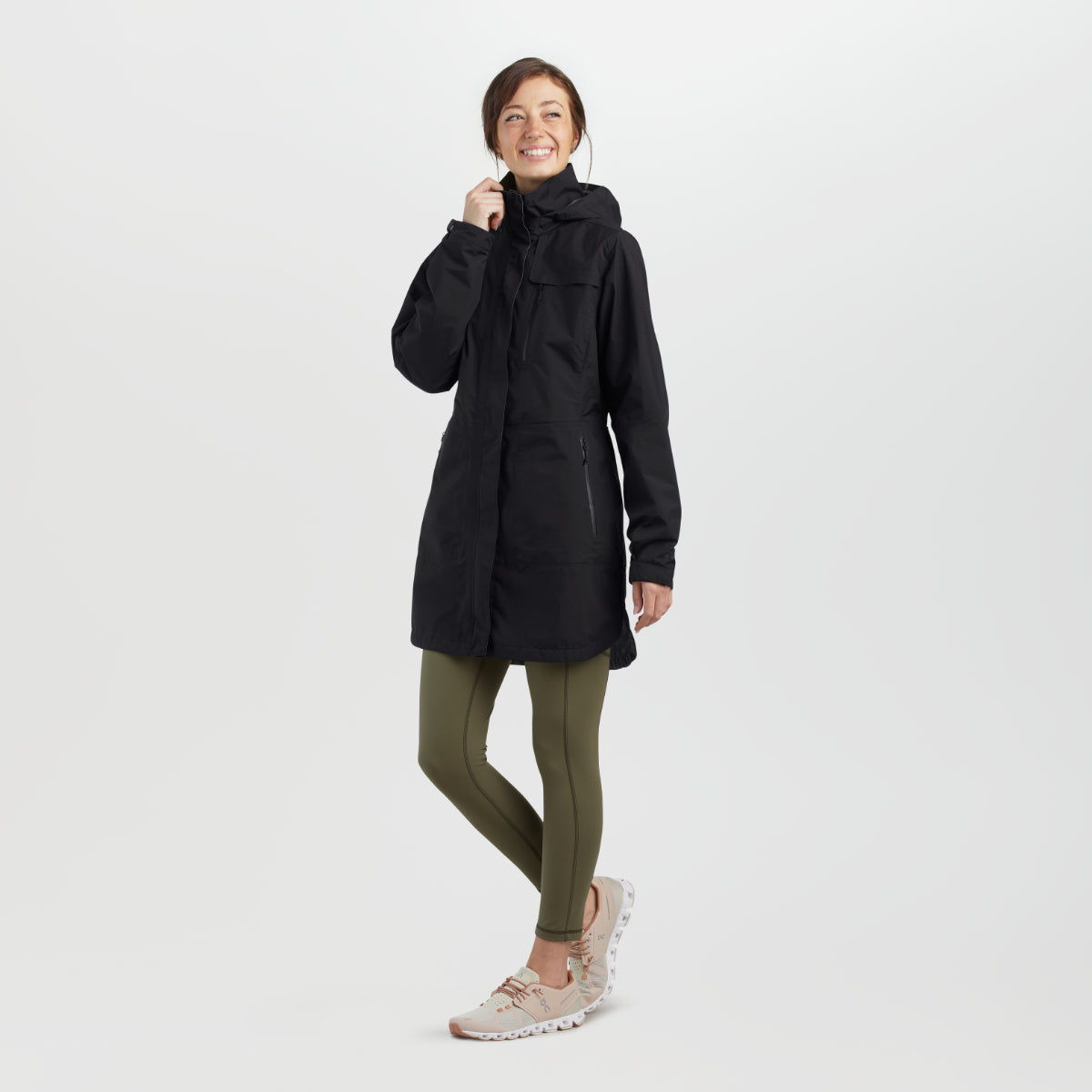 North face laney top trench rain jacket