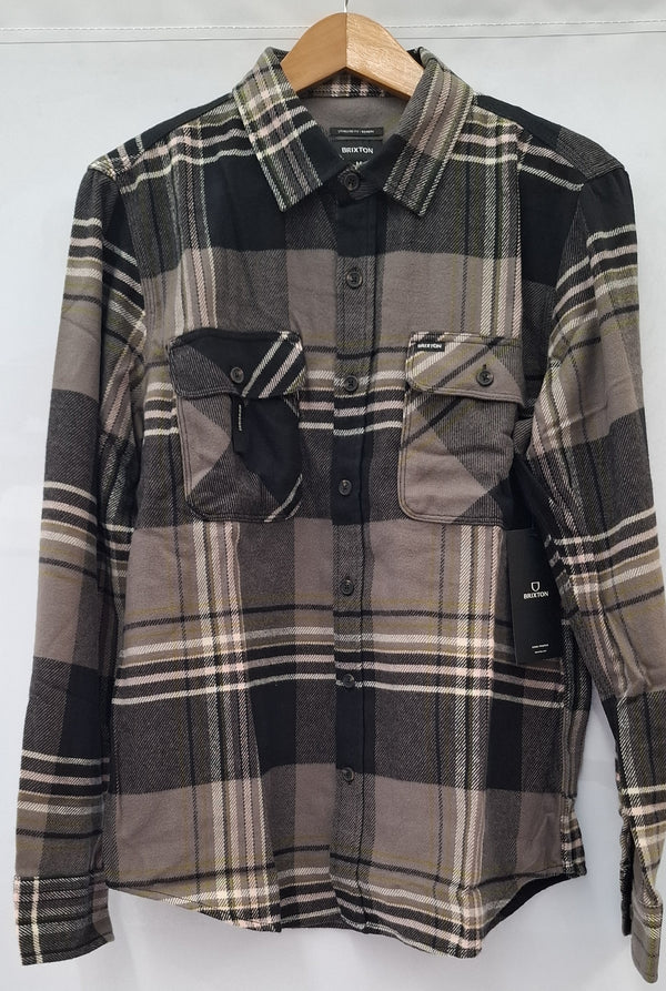 BRIXTON Men's Bowery Flannel L/S Shirt