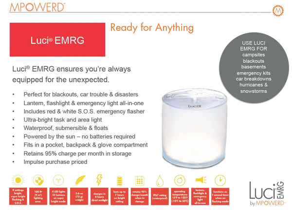 LUCI EMRG Solar Lantern