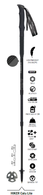 MASTERS Hiker Calu® Lite Walking Poles PAIR