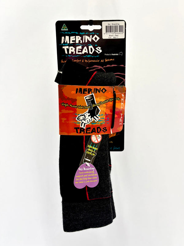 MERINO TREADS It's Dumpin' Ski/Boarding Socks