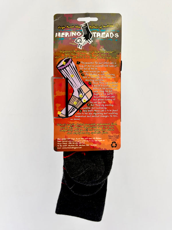 MERINO TREADS It's Dumpin' Ski/Boarding Socks