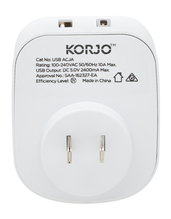 KORJO USB A+C & Power Adaptor for Japan