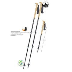 KOMPERDELL Carbon Ultra Zero Walking Pole PAIR