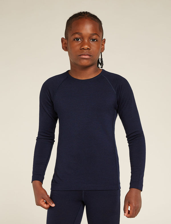 ICEBREAKER Kid's 200 g/m Oasis Merino L/S Crew