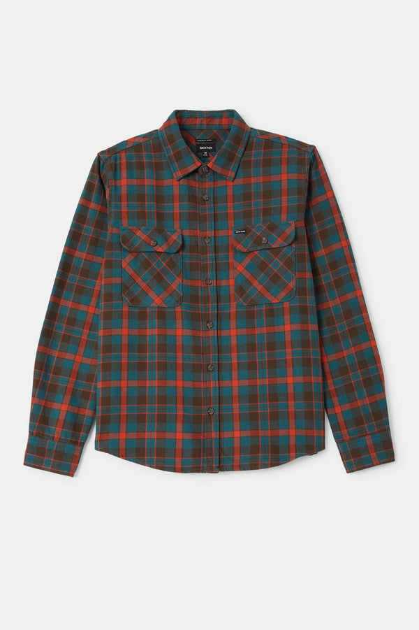BRIXTON Men's Bowery Flannel L/S Shirt