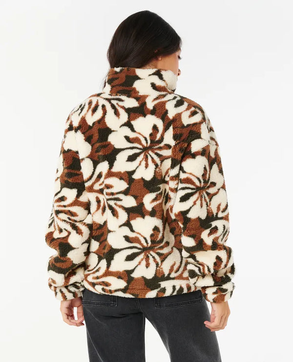 RIP CURL Women's Cala Nights Polar Fleece 1/4 Zip