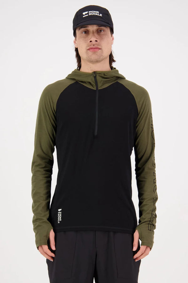 MONS ROYALE Men's Temple Merino Air-Con Hood XLarge