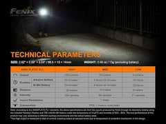 FENIX E01 V2.0 Mini Keychain Light 100lm