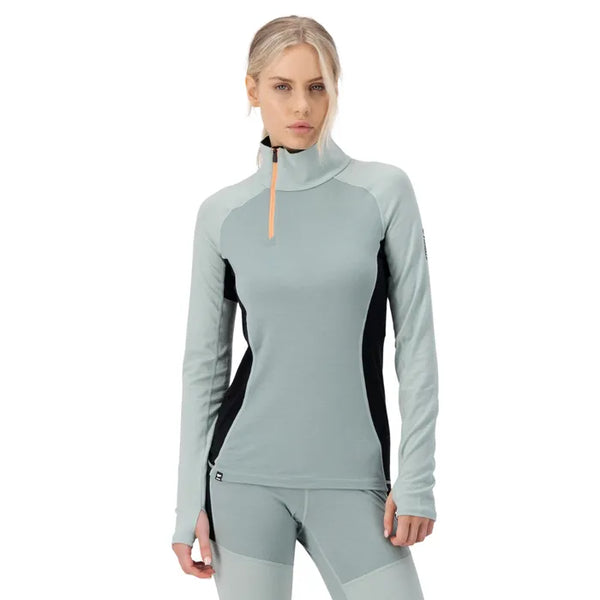 MONS ROYALE Women's Olympus 250g/m Merino L/S 1/2 Zip