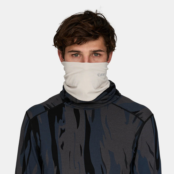 LE BENT Double Up Heavyweight Grid Neck Gaiter (280g/m)