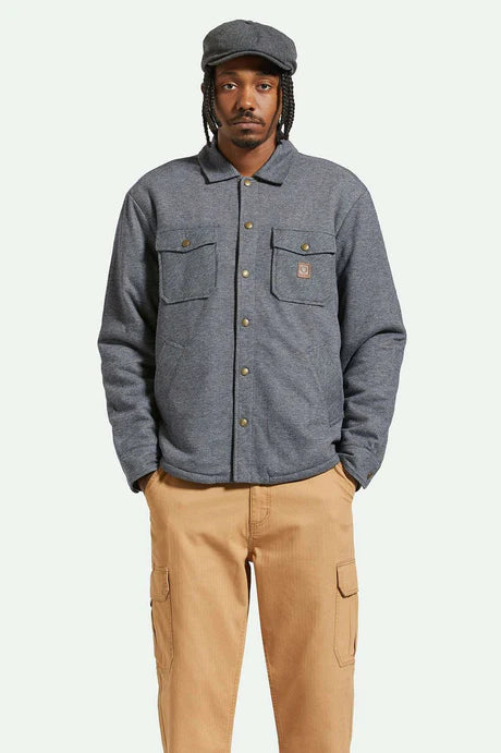 BRIXTON Men's Durham Sherpa Lined Jacket (Shacket)