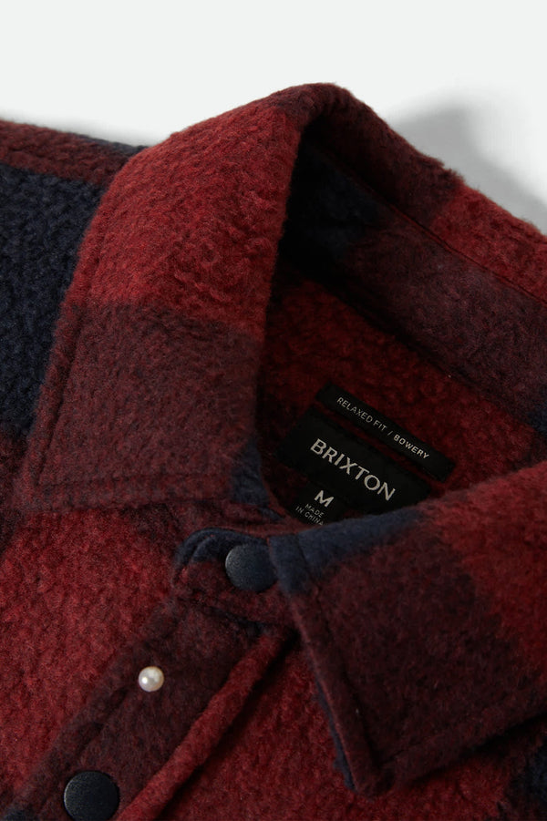 BRIXTON Men's Bowery Arctic Stretch Flannel L/S Shirt