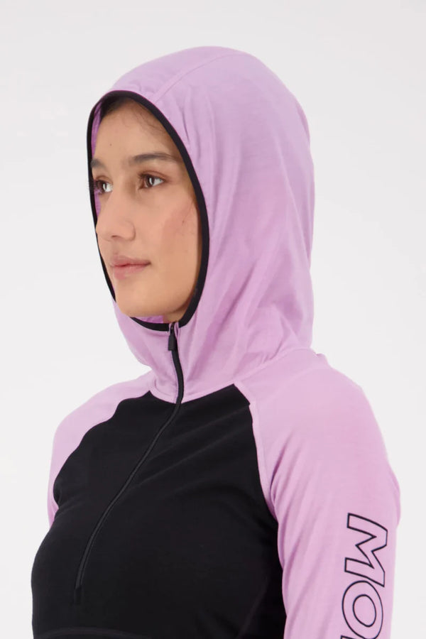 MONS ROYALE Women's Bella Merino Air-Con L/S Hood