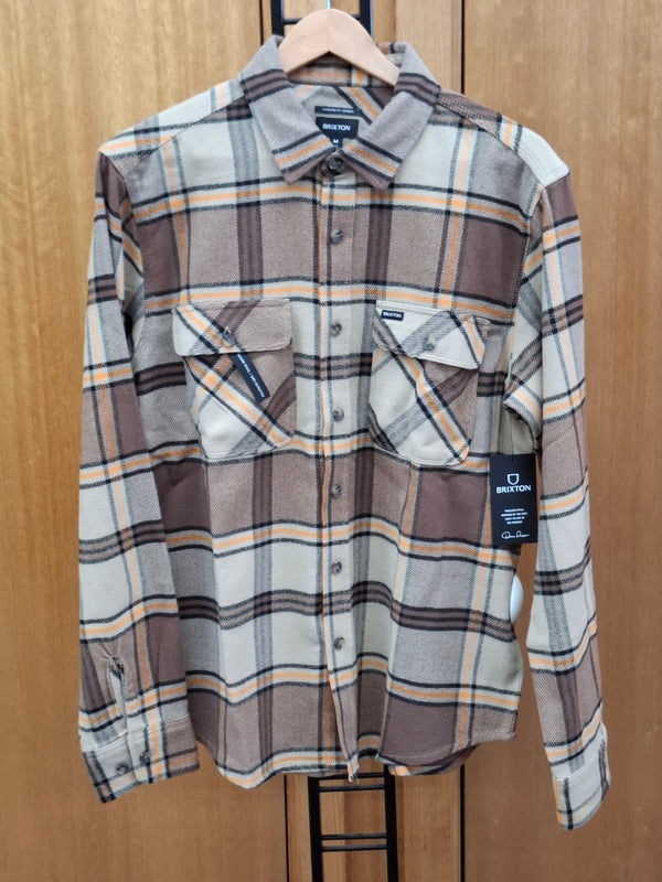 BRIXTON Men's Bowery Flannel L/S Shirt