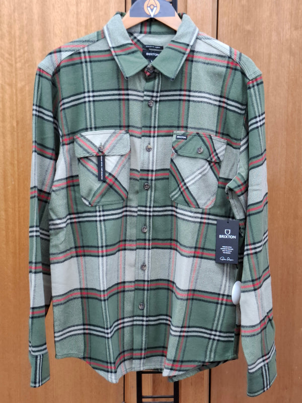 BRIXTON Men's Bowery Flannel L/S Shirt