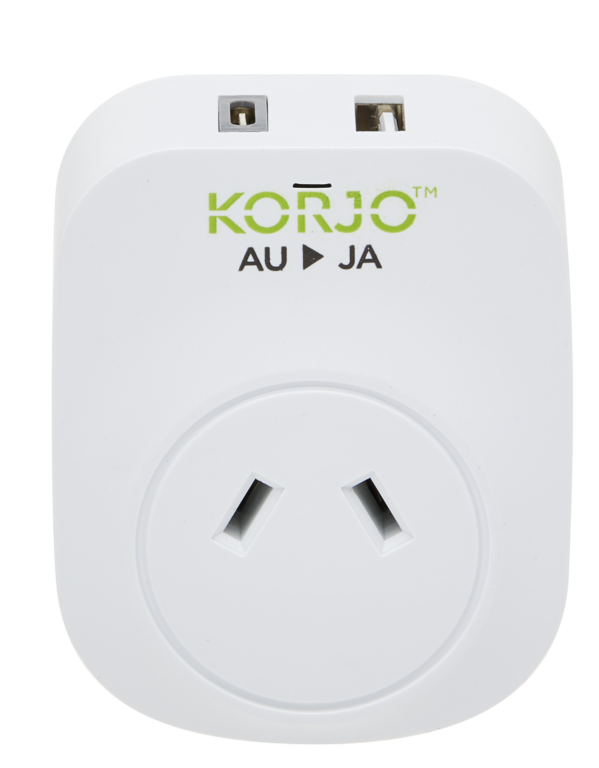 KORJO USB A+C & Power Adaptor for Japan
