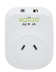 KORJO USB A+C & Power Adaptor for Japan