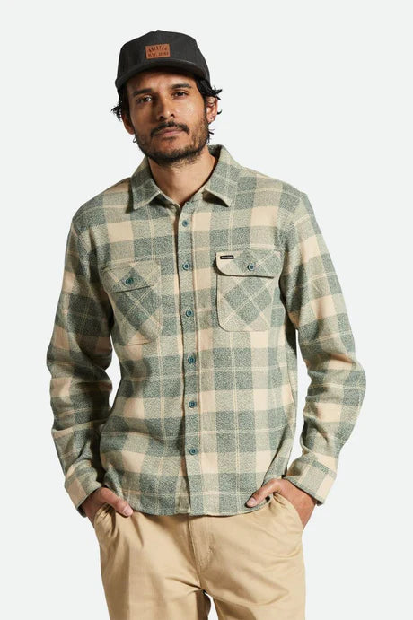 BRIXTON Men's Bowery Stretch WR Flannel L/S Shirt