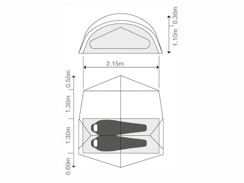 EXPED Outer Space 2-Person Tent