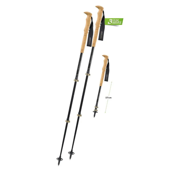 KOMPERDELL C3 Carbon Cloud Compact Walking Pole PAIR