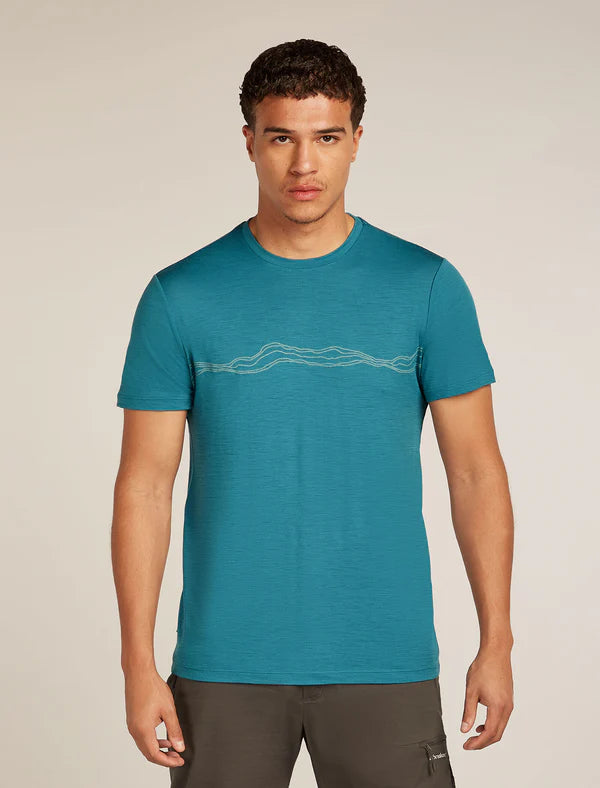 ICEBREAKER Men's Merino 150g/m Tech Lite S/S Tee Mountain Pulse