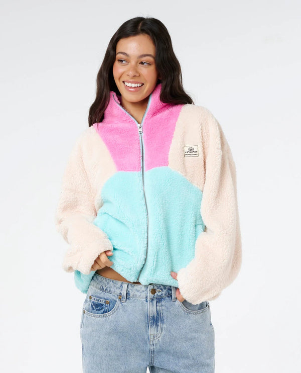 RIP CURL Women's Block Party Polar Fleece 1/4 Zip