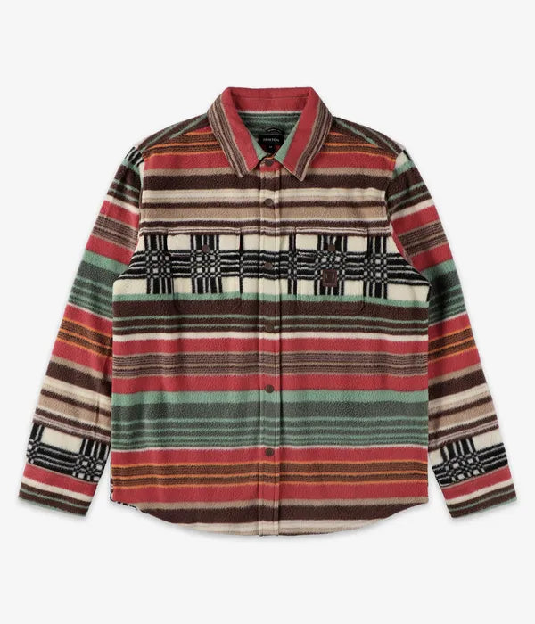 BRIXTON Men's Bowery Arctic Stretch Flannel L/S Shirt