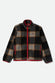 BRIXTON Men's Buffalo Plaid Sherpa Full Zip Jacket