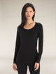ICEBREAKER Women's 200 g/m Oasis Merino L/S Scoop