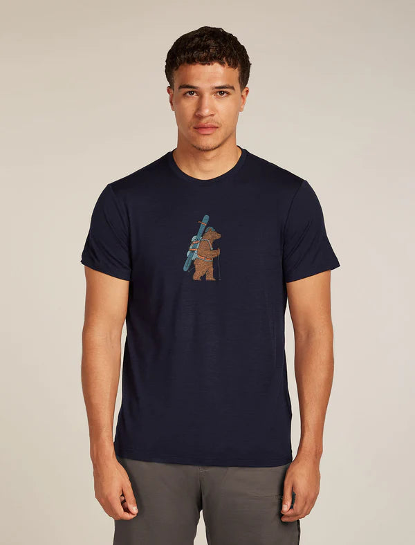 ICEBREAKER Men's Merino 150g/m Tech Lite S/S Tee Bear Tour