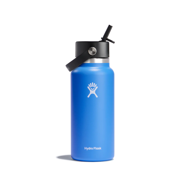 HYDRO FLASK 32oz Wide Mouth (946ml) with Flex Straw Cap