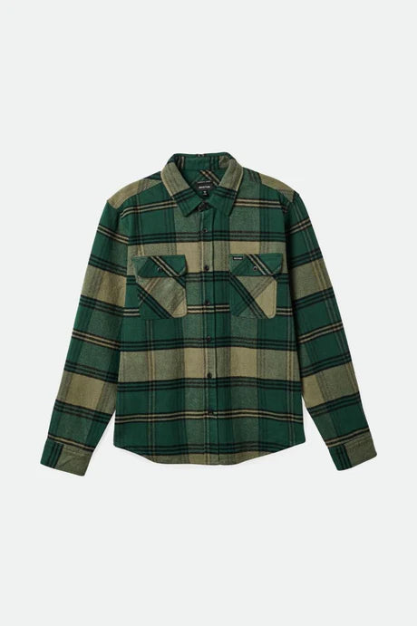 BRIXTON Men's Bowery Heavy Weight Flannel L/S Shirt