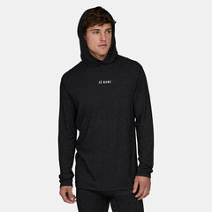 LE BENT Men's Merino Featherweight Hooded L/S Crew
