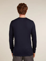 ICEBREAKER Men's 200 g/m Oasis Merino L/S Crew Elevation Line Print