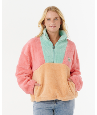 RIP CURL Women's Block Party Polar Fleece 1/4 Zip
