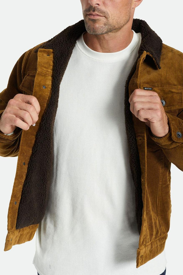 BRIXTON Cable Sherpa Lined Trucker Jacket