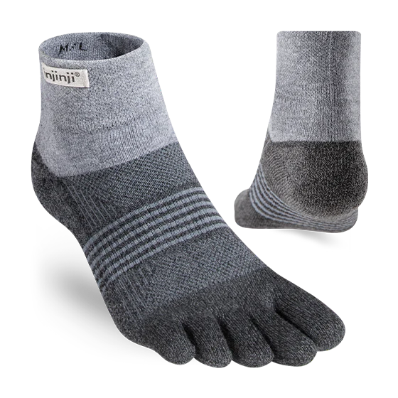 INJINJI Women's Trail Midweight MINI Toe Sock