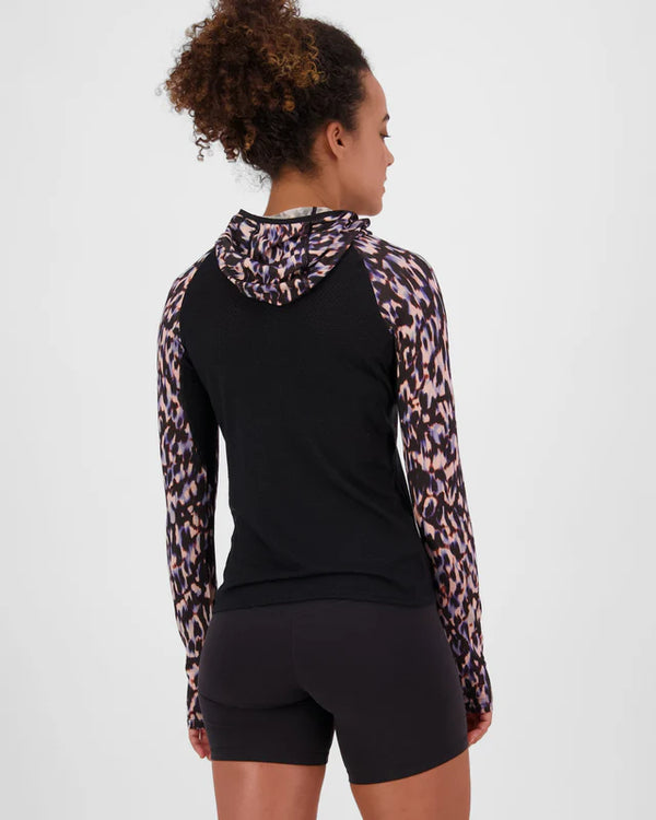 MONS ROYALE Women's Bella Merino Air-Con L/S Hood