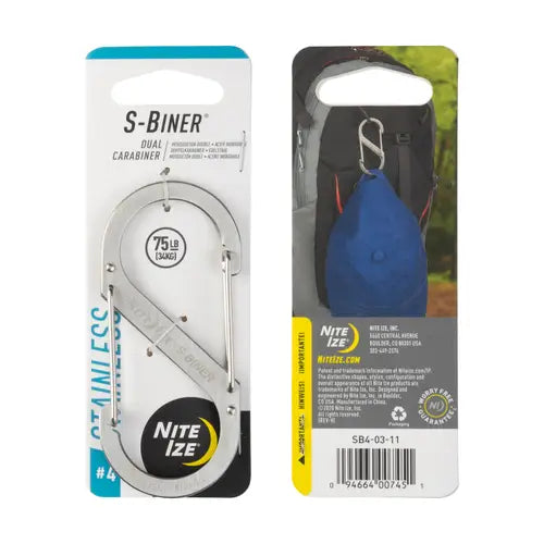 NITE IZE S-Biner® Slidelock Dual Carabiner #2 & #4