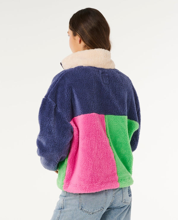 RIP CURL Women's Block Party Polar Fleece 1/4 Zip