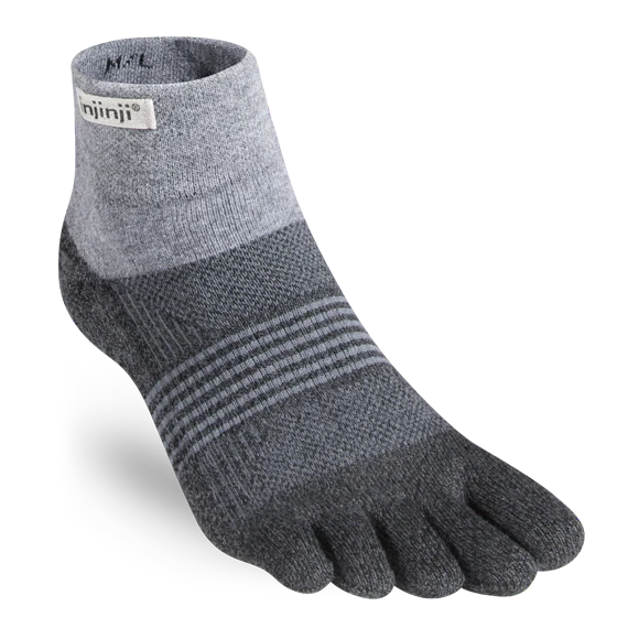 INJINJI Women's Trail Midweight MINI Toe Sock