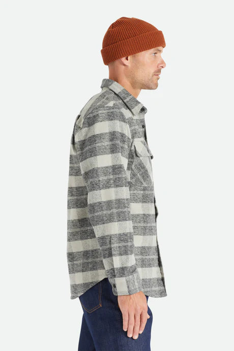 BRIXTON Men's Bowery Heavy Weight Flannel L/S Shirt