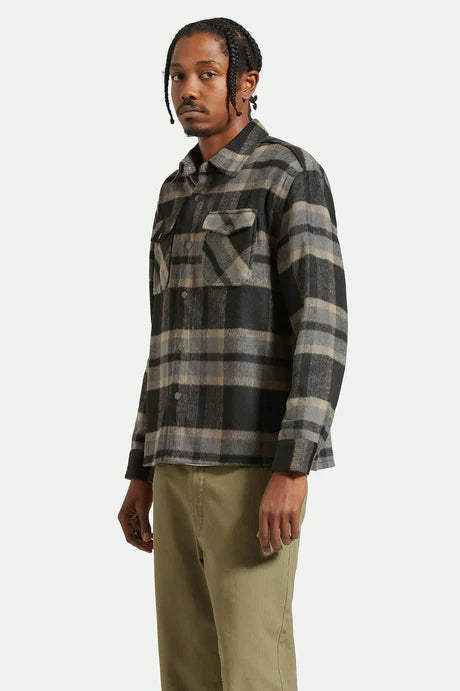 BRIXTON Men's Selden Soft Brushed Flannel L/S OverShirt