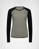 MONS ROYALE Women's Icon Merino Air-Con Raglan L/S Crew Stripe