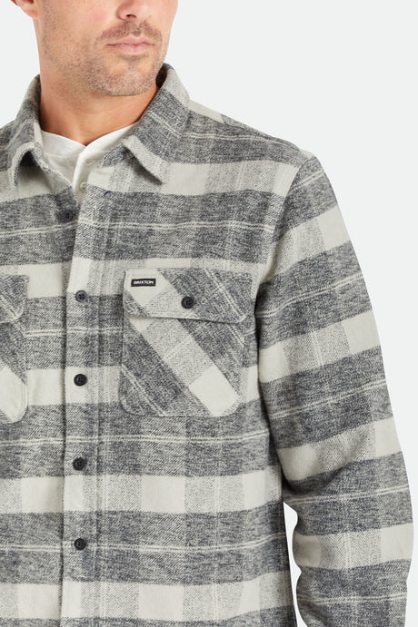 BRIXTON Men's Bowery Heavy Weight Flannel L/S Shirt