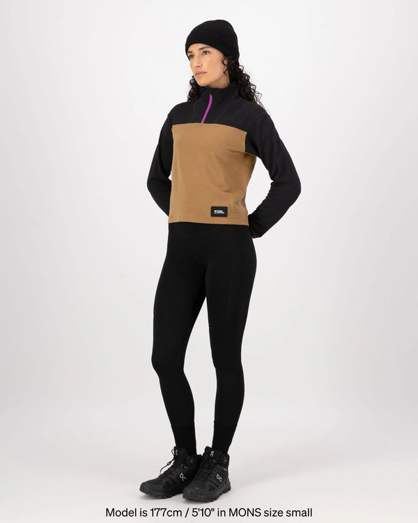 MONS ROYALE Women's Offgrid Merino L/S Half Zip