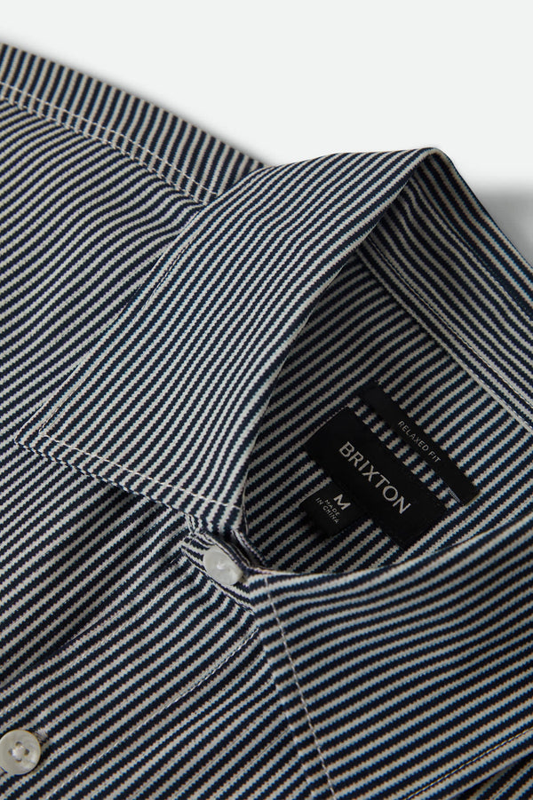 BRIXTON Men's Journey LW L/S Shirt - Stripe