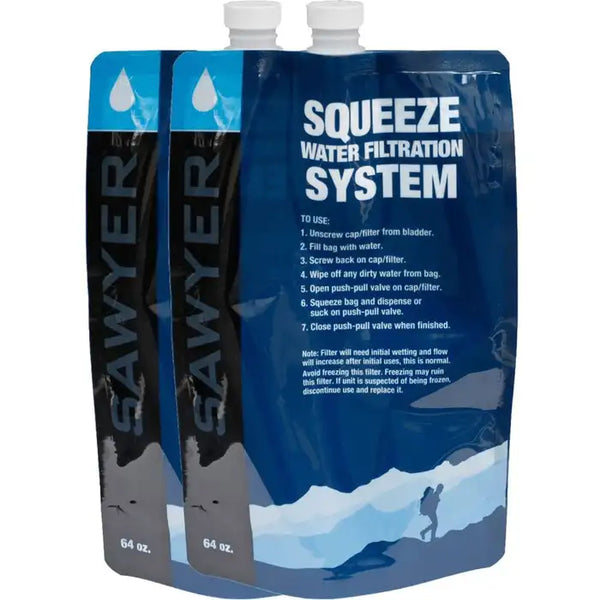SAWYER 64 oz (1.9L) Replacement Squeeze Pouches