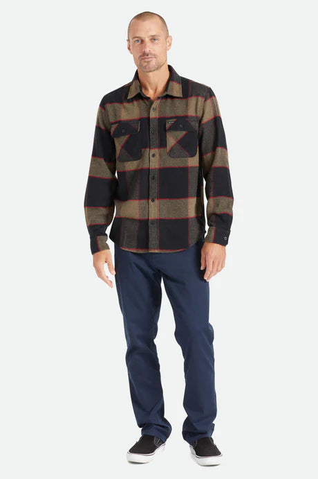 BRIXTON Men's Bowery Flannel L/S Shirt